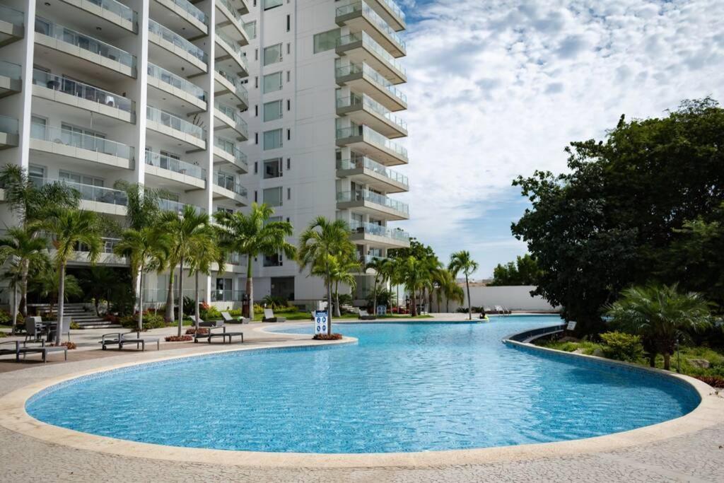 M3 Lujoso Y Comodo Departamento Con Playa 2 Piscinas Cancha De Tenis Jacuzzi Seguridad 24 Horas มันตา ภายนอก รูปภาพ
