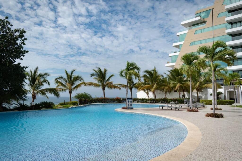 M3 Lujoso Y Comodo Departamento Con Playa 2 Piscinas Cancha De Tenis Jacuzzi Seguridad 24 Horas มันตา ภายนอก รูปภาพ